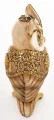 Figurka sowa 19,5 x 9,5 x 8,5 cm złoto - biały 5902663766932 - Sklep Mrówka - EREM - eremsklep.pl