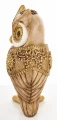 Figurka sowa 22,5 x 11 x 9,5 cm złoto - biały 5902663766949 - Sklep Mrówka - EREM - eremsklep.pl