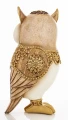 Figurka sowa 22,5 x 11 x 9,5 cm złoto - biały 5902663766949 - Sklep Mrówka - EREM - eremsklep.pl