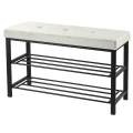 Siedzisko ławka tapicerowana Vel 79 x 32 x 50 cm beż 5907368793887 - Sklep Mrówka - EREM - eremsklep.pl