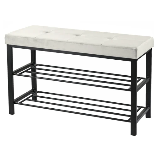 Siedzisko ławka tapicerowana Vel 79 x 32 x 50 cm beż 5907368793887 - Sklep Mrówka - EREM - eremsklep.pl