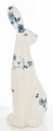 Figurka ceramiczna królik 28,5 x 10 x 13 cm biało - niebieski 5902663759941 - Sklep Mrówka - EREM - eremsklep.pl