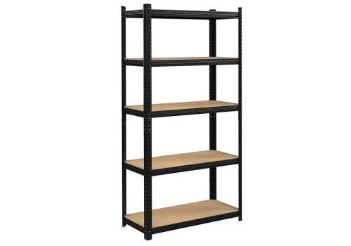 Regał metalowy malowany 5 półek 180 x 90 x 40 cm udźwig 175 kg czarny 5903317702887 - Sklep Mrówka - EREM - eremsklep.pl