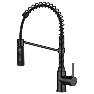 Bateria zlewozmywakowa Serpen stojąca sprężyna czarny