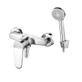 Bateria natryskowa ścienna z zestawem natryskowym Atez chrom 5905358224670 - Sklep Mrówka - EREM - eremsklep.pl