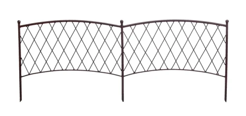 Płotek ogrodowy metalowy Classic 0,4 x 1 m brązowy 3260821700610 - Sklep Mrówka - EREM - eremsklep.pl