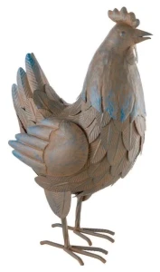 Figurka ozdoba ogrodowa kura 28 x 17 x 41 cm