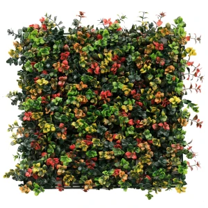 Panel roślinny dekoracyjny ze sztucznych roślin Runianka japońska 0,25m2 50 x 50 cm