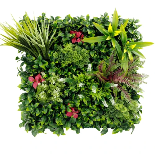 Panel roślinny dekoracyjny ze sztucznych roślin Kwitnący krzew A 0,25m2 50 x 50 cm 5907269797762 - Sklep Mrówka - EREM - eremsklep.pl