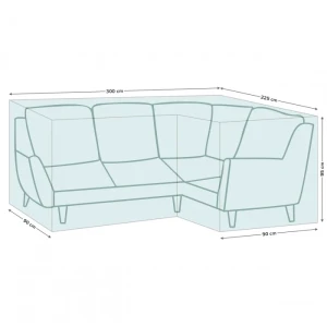 Pokrowiec na narożnik ogrodowy 300/225x90x95 cm