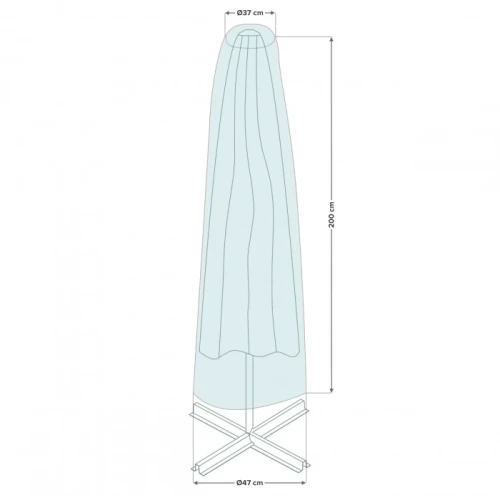 Pokrowiec na parasol ogrodowy 37/47x200 cm 5905610250522 - Sklep Mrówka - EREM - eremsklep.pl