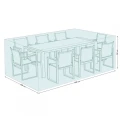 Pokrowiec na stół kwadratowy + krzesła 130x130x90 cm 5905610250584 - Sklep Mrówka - EREM - eremsklep.pl