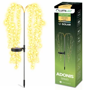 Lampa solarna ogrodowa Adonis Drzewko Efekt Wodospadu 2700K led