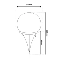 Lampa solarna ogrodowa Emeria Kula 2700K led 5907568607908 - Sklep Mrówka - EREM - eremsklep.pl
