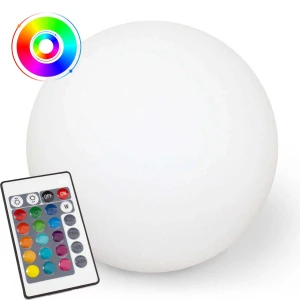 Lampka solarowa kula 30 cm RGB + pilot
