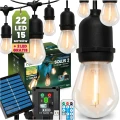 Girlanda solarna Solis 2 22 x LED 15 m 2700K ciepła + pilot 5907568606819 - Sklep Mrówka - EREM - eremsklep.pl