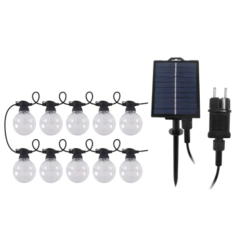Girlanda solarna Gloria 500 x 8 cm 2w1 230 V czarny 5907477042494 - Sklep Mrówka - EREM - eremsklep.pl