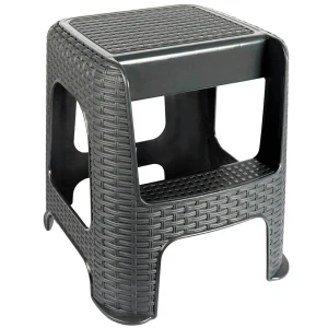 Podest taboret ze schodkiem drabinką Graphite antracyt