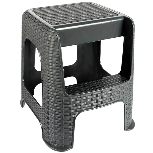 Podest taboret ze schodkiem drabinką Graphite antracyt 5906329302472 - Sklep Mrówka - EREM - eremsklep.pl