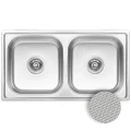 Zlewozmywak Standard dwukomorowy 43,5 x 78 x 16 cm inox 8697419567891 - Sklep Mrówka - EREM - eremsklep.pl