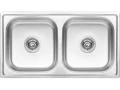 Zlewozmywak Standard dwukomorowy 43,5 x 78 x 16 cm inox 8697419567891 - Sklep Mrówka - EREM - eremsklep.pl