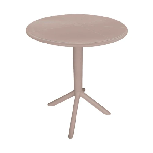 Stolik okrągły 60 x 60 x 75 cm beż 5906948280243 - Sklep Mrówka - EREM - eremsklep.pl