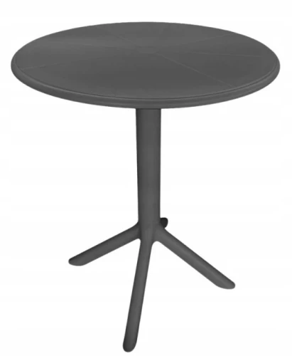 Stolik okrągły 60 x 60 x 75 cm szary 5905610045173 - Sklep Mrówka - EREM - eremsklep.pl