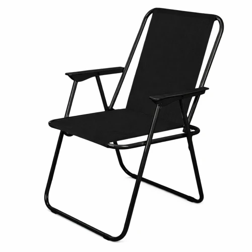 Krzesło turystyczne składane CAMPING czarny 5905610045920 - Sklep Mrówka - EREM - eremsklep.pl