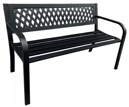 Ławka do ogrodu Rodos 3 119 cm czarny 5905610027971 - Sklep Mrówka - EREM - eremsklep.pl