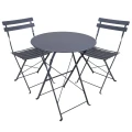 Zestaw mebli ogrodowych Bistro 2 + 1 szary 5905610044466  - Sklep Mrówka - EREM - eremsklep.pl