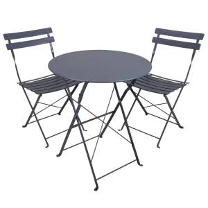 Zestaw mebli ogrodowych Bistro 2 + 1 szary