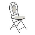 Zestaw mebli ogrodowych metalowych mozaika Louloudia stół + 2 krzesła 5905629904140 - Sklep Mrówka - EREM - eremsklep.pl