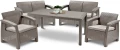 Komplet mebli ogrodowych rattanowych Corfu Fiesta cappucino 3253929123115 - Sklep Mrówka - EREM - eremsklep.pl