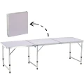 Stół turystyczny składany180 x 60 x 70 cm biały 5903899625444 - Sklep Mrówka - EREM - eremsklep.pl