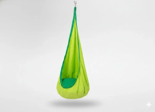 Fotel wiszący Kokon dla dzieci 70 x 150 cm zielony 5900779885271 - Sklep Mrówka - EREM - eremsklep.pl