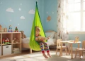 Fotel wiszący Kokon dla dzieci 70 x 150 cm zielony 5900779885271 - Sklep Mrówka - EREM - eremsklep.pl