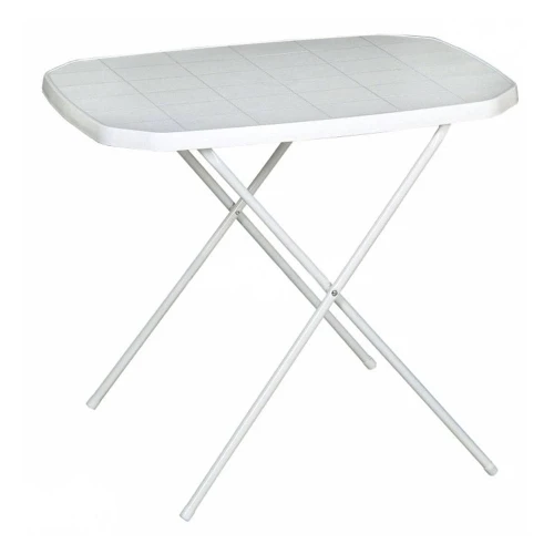Stolik ogrodowy turystyczny 70 x 53 cm biały 5904134007063 - Sklep Mrówka - EREM - eremsklep.pl