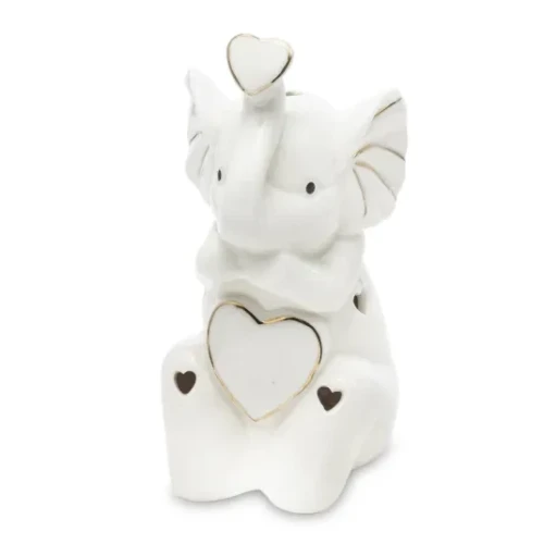 Figurka ceramiczna Słoń Led 15,5 x 7,5 x 9 cm 5902663284306 - Sklep Mrówka - EREM - eremsklep.pl