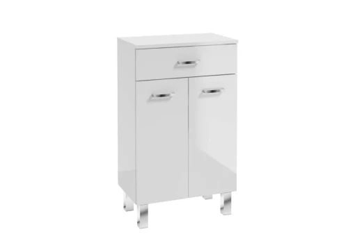 Szafka stojąca Mea 50 cm biały połysk Deftrans 5906365441227 - Sklep Mrówka - EREM - eremsklep.pl