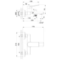 Bateria wannowa Erona chrom Invena 5907798729319 - Sklep Mrówka - EREM - eremsklep.pl