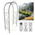 Pergola ogrodowa metalowa łuk RETRO 200x110x43cm czarny 5905481379865 - Sklep Mrówka - EREM - eremsklep.pl