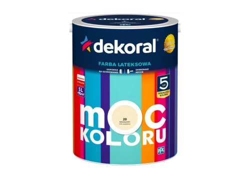 Farba lateksowa do wnętrz Moc Koloru Migdałowy 5L DEKORAL