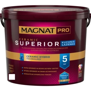 Farba do wnętrz Pro Ceramic Superior Kuchnia Łazienka 5 Baza C 0,9L Magnat