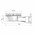 Syfon odpływ brodzikowy niski 90 mm chrom 3375537239108 - Sklep Mrówka - EREM - eremsklep.pl