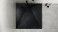 Brodzik prysznicowy kwadratowy Vexo 90x90 cm czarny 5907483475002 - Sklep Mrówka - EREM - eremsklep.pl