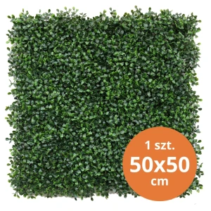 Panel roślinny dekoracyjny ze sztucznych roślin Bukszpan 0,25m2 50 x 50 cm