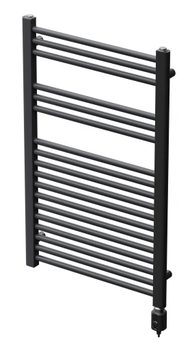 Grzejnik łazienkowy elektryczny Elektra 3 870 x 550 mm 300 W czarny 5904194694166 - Sklep Mrówka - EREM - eremsklep.pl