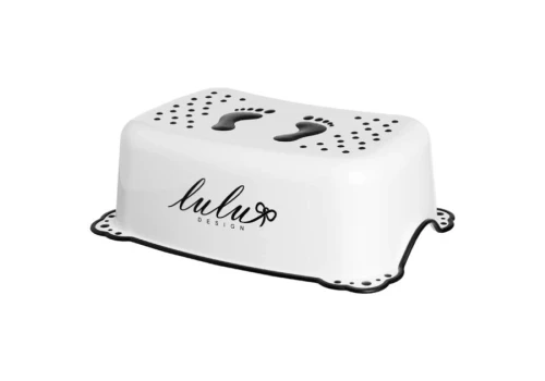 Podnóżek dla dzieci 2K Lulu Design biało-czarny 5903067003500 - Sklep Mrówka - EREM - eremsklep.pl