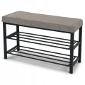 Siedzisko ławka tapicerowana 79 x 32 x 50 cm Plec Brąz 5907368797700 - Sklep Mrówka - EREM - eremsklep.pl