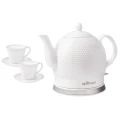Czajnik elektryczny ceramiczny CJS-1312 1,2 l z filiżankami